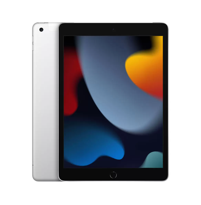 Apple iPad 9th Gen, 10.2 Inch, WiFi + Cellular 64GB, Silver