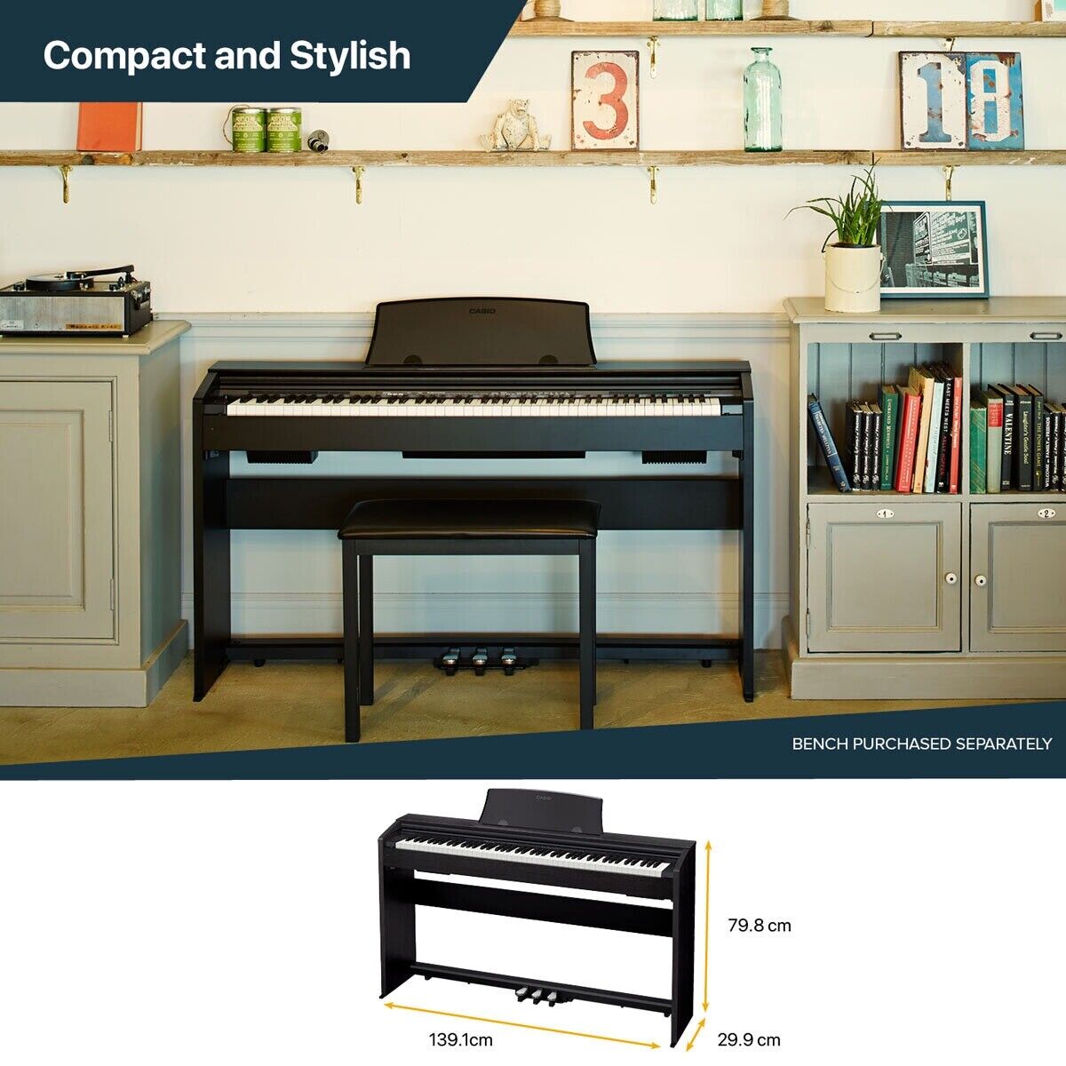 Casio Privia PX 765 Digital Piano in Black