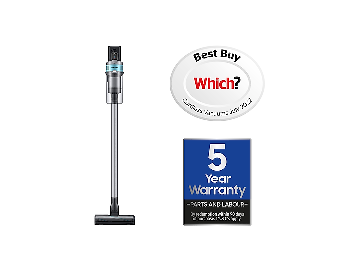 Samsung Jet 75 Cordless Pet Stick Vacuum Cleaner, VS20T7532T1/EU